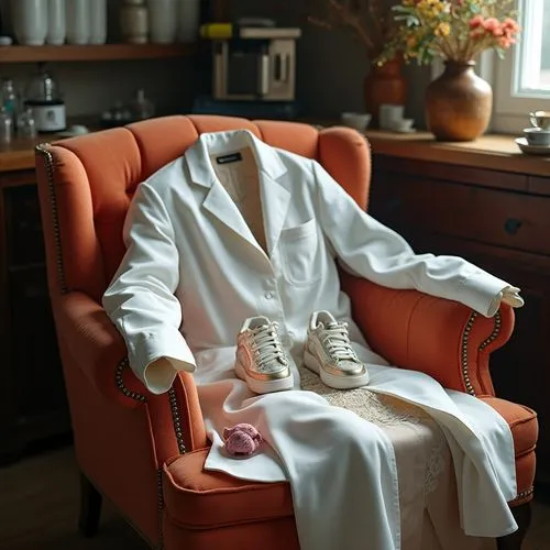 laundress,loungewear,pharmacopeia,wedding suit,caftan,coadjutor,housecoat,sacristan,whitecoat,zoroastrian novruz,tea zen,kaftan,vestment,osteopathy,white clothing,bathrobe,robes,maidservant,vestments,artist's mannequin,Photography,General,Realistic