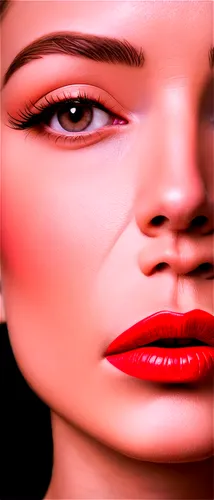 Close-up, red lips, bold lip liner, shiny lip gloss, plump lips, parted lips, black background, high contrast, dramatic lighting, 3/4 composition, macro shot, realistic texture, detailed wrinkles.,der