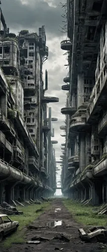 post-apocalyptic landscape,hashima,destroyed city,gunkanjima,dystopian,dystopia,post apocalyptic,post-apocalypse,lost place,lostplace,abandoned place,ruins,ruin,industrial ruin,abandoned places,desolation,futuristic landscape,abandonded,ancient city,the ruins of the,Conceptual Art,Fantasy,Fantasy 33