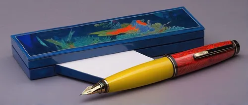 Imagine a futuristic pen box that can write with different colors and textures.,pencil case,pencil cases,pen box,pencil sharpener waste,fish pen,pencil sharpener,tackle box,cigarette box,paint box,off