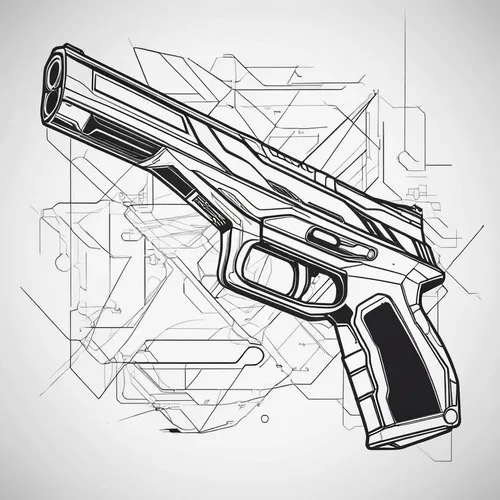 Design a sleek and futuristic COD wallpaper for modern gamers.,air pistol,vector graphic,vector design,handgun,a pistol shaped gland,vector illustration,vector art,vector image,gun,vector,eagle vector