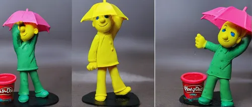 Create a dramatic moment of a character standing in the pouring rain.,3d figure,hat stand,game figure,play figures,clay figures,figurines,hanging elves,figurine,clothes pins,stand models,the hat-femal