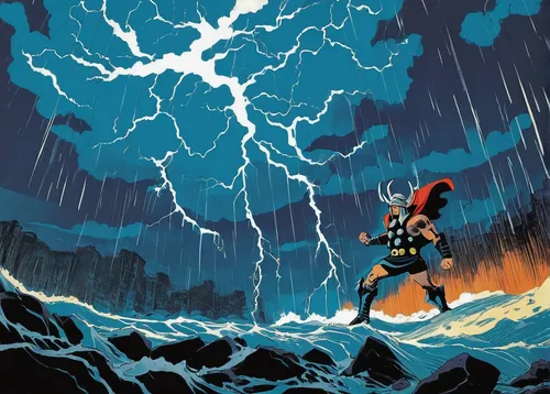 god of thunder,thor,thunderstorm,storm,lightning bolt,thundercat,thunderbolt,sea storm,lightning storm,stormy,san storm,superhero background,lightning,captain marvel,superman,daredevil,storm ray,the storm of the invasion,thunderstorm mood,thunder,Illustration,Black and White,Black and White 10