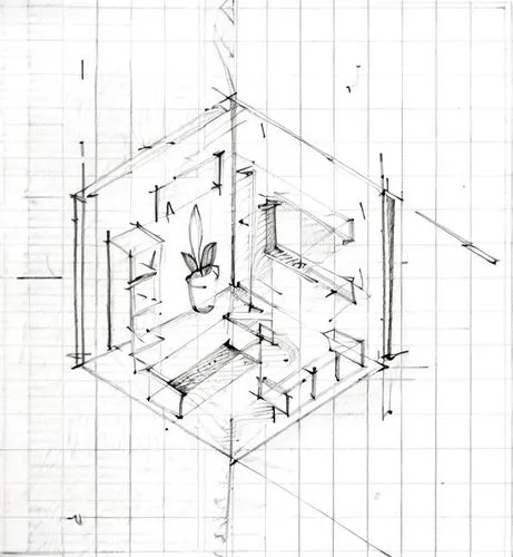 frame drawing,house drawing,isometric,architect plan,dog house frame,technical drawing,sheet drawing,floor plan,house floorplan,cubic house,graph paper,orthographic,cubic,cube surface,ventilation grid