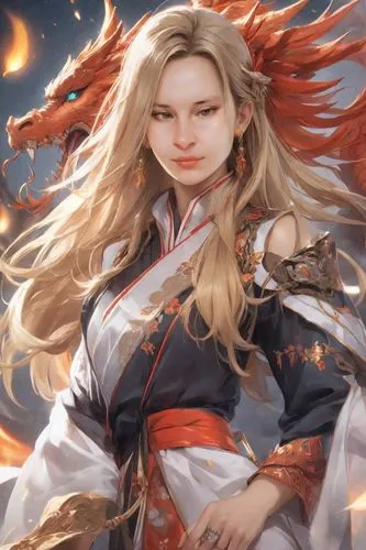 yushenkov,lezha,amaterasu,qingyi,qingwei,yinghui,Digital Art,Anime