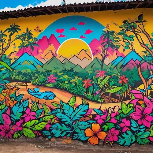 wall painting,murals,painted block wall,antigua guatemala,tropicalia,painted wall,huichol,tropicalismo,rwanda,vallarta,cameroon,nicaraguan,nicaraguan cordoba,drcongo,muralism,graffiti,wall paint,kigali,graffiti art,khokhloma painting