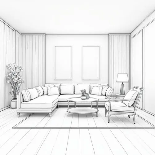 3D outline interior house. Vector rendering of 3d. Wire-frame style. The layers of visible and invisible lines are separated.


,line drawing of a living room with wood flooring,living room,3d renderi