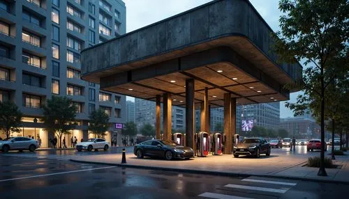 underground garage,mvrdv,underground car park,benaroya,parkade,bus station,marunouchi,city corner,carports,subway station,associati,3d rendering,urban design,appartment building,metro station,bus shelters,hotel w barcelona,metropole,bus stop,render