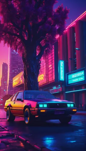 80s,80's design,retro background,toyota ae85,retro,1980's,retro car,aesthetic,retro styled,pontiac fiero,neon arrows,neon,cyberpunk,neon lights,porsche 924,porsche 944,mazda rx-7,retro vehicle,corvette,1980s,Conceptual Art,Sci-Fi,Sci-Fi 26