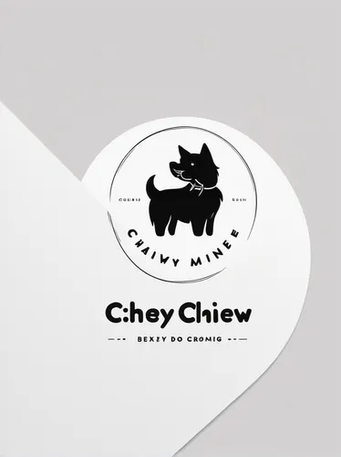 Design a minimalistic and clean chewy logo for a professional dog grooming business.,chivay,chow-chow,chinyero,chow chow,chewy,dog chew toy,chow,clay packaging,chai tow kway,chinaware,logodesign,clipa