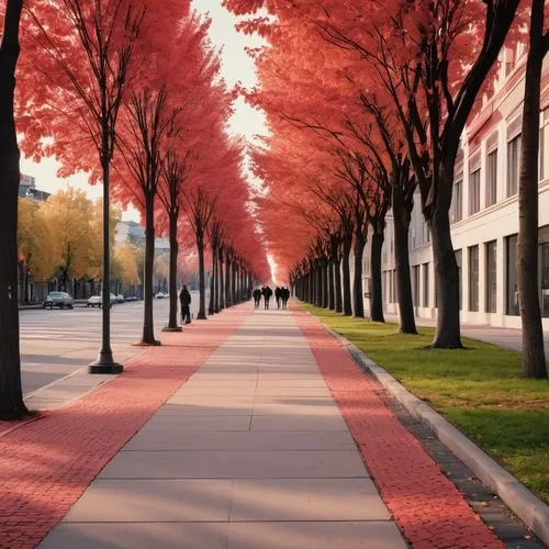 tree lined avenue,tree-lined avenue,tree lined lane,tree lined path,cherry blossom tree-lined avenue,tree lined