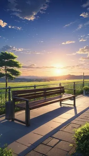 bench,wooden bench,park bench,benches,garden bench,clannad,Photography,General,Realistic