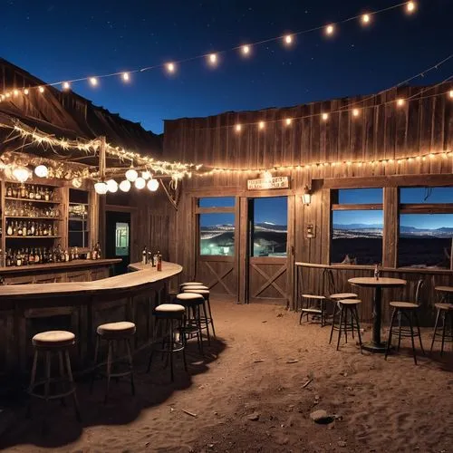 beach bar,beach restaurant,pioneertown,beach house,liquor bar,outdoor dining,Photography,General,Realistic