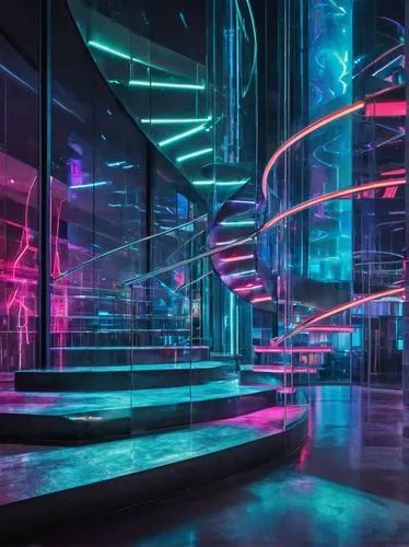 futuristic art museum,cybercity,cyberscene,nightclub,futuristic landscape,futuristic,ufo interior,hypermodern,cyberia,spaceship interior,neon coffee,colored lights,cyberpunk,cyberport,cyberarts,cyberworld,tron,cybertown,vdara,polara,Art,Artistic Painting,Artistic Painting 42