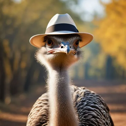 ostrich,emu,ostrich farm,ostriches,australian bird,grey neck king crane,ostrich feather,bazlama,chukar,anthropomorphized animals,animal photography,brahminy duck,landfowl,cassowary,hat,oxpecker,camelid,greater rhea,ferruginous,the beaked,Photography,General,Natural