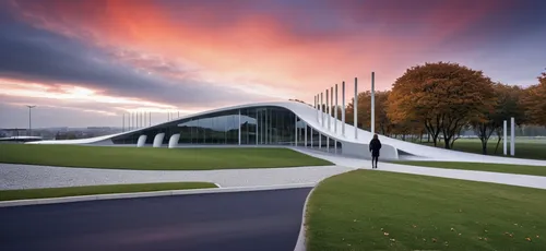 by the road,futuristic art museum,mclaren automotive,mercedes museum,christ chapel,tempodrom,futuristic architecture,music conservatory,mercedes-benz museum,qlizabeth olympic park,biotechnology resear