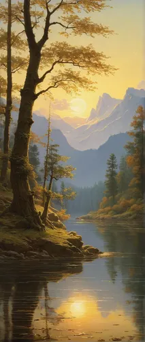 river landscape,lake tanuki,landscape background,autumn landscape,mountain landscape,evening lake,mountain scene,forest landscape,robert duncanson,coastal landscape,nature landscape,mountain lake,landscape,brook landscape,high mountain lake,high landscape,fall landscape,mountainous landscape,natural landscape,mountainlake,Art,Classical Oil Painting,Classical Oil Painting 10