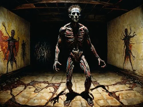 skinless,sanitarium,cadaver,plastination,mesostigmata,sanitorium,Illustration,Realistic Fantasy,Realistic Fantasy 33