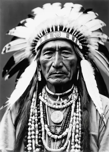 Bone Necklace. Oglala Lakota Chief. 1899. Photo By Heyn Photo,war bonnet,the american indian,chief cook,american indian,native american,indian headdress,red cloud,tribal chief,amerindien,red chief,chi