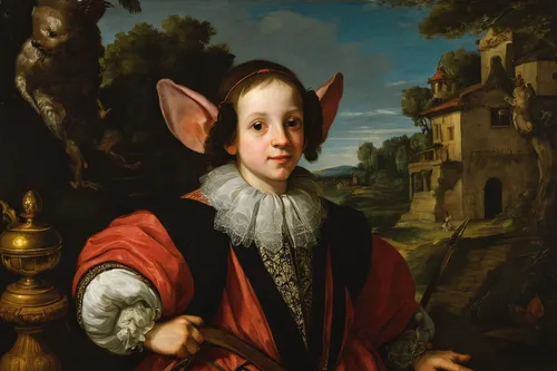 child portrait,child with a book,child fox,flemish,boy and dog,girl with dog,portrait of christi,leonardo devinci,portrait of a girl,st jacobus,abraham,saint nicholas,girl with cloth,jester,bartholomew,prins christianssund,vanellus miles,karrenwiel,lachender hans,sebastian pether,Art,Classical Oil Painting,Classical Oil Painting 26