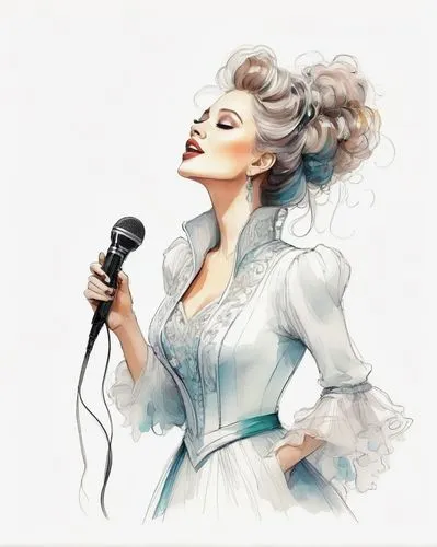 chanteuse,idina,songstress,singing,singer,morrible,Illustration,Realistic Fantasy,Realistic Fantasy 16