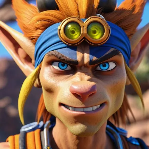 Jak (Jak and Daxter) as a Mortal Kombatant (close up),daxter,jak,tenkrat,bandicoot,wakka,neku,pangan,kurji,starlink,riki,tangelo,wukong,hayner,jarba,dogaru,gamesradar,kakarak,skylander giants,chima,sa