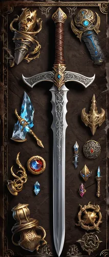 fantasy weapons, Elden Ring, diverse arsenal, swords, shields, axes, bows, magic staffs, spears, halberds, flails, greatswords, katanas, daggers, hammers, twinblades, claws, whips, sacred seals, incan