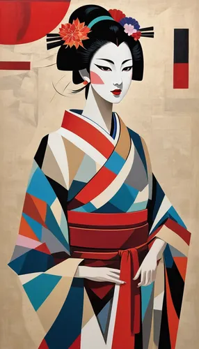 geisha girl,geisha,japanese art,japanese woman,cool woodblock images,japanese culture,kimono fabric,japanese style,japan pattern,japanese patterns,woodblock prints,oriental girl,samurai,japan,shinto,motsunabe,japanese-style,japanese character,mukimono,japanese,Art,Artistic Painting,Artistic Painting 45