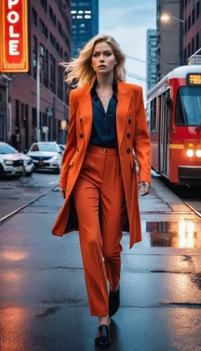 toronto,streetcar,woman walking,ttc,the girl at the station,red coat,Photography,General,Realistic