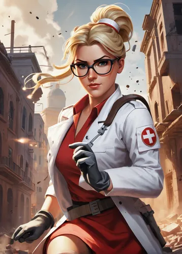 medic,lady medic,female nurse,combat medic,female doctor,warsaw uprising,nurse uniform,nurse,spy,librarian,german red cross,civil defense,kosmea,ship doctor,woman fire fighter,male nurse,physician,georgia,piper,veterinarian,Art,Classical Oil Painting,Classical Oil Painting 02