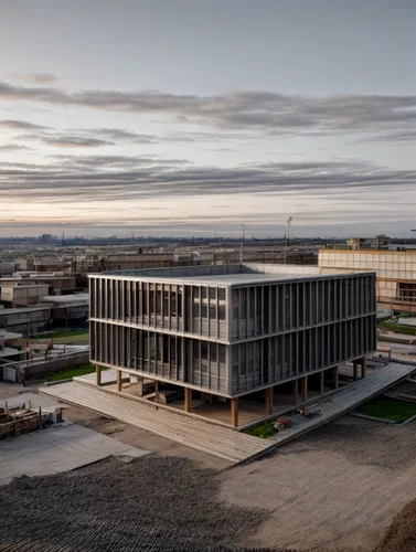 Add wood frame with steel ,biotechnology research institute,new building,chancellery,business centre,assay office,kettunen center,research institute,industrial building,the local administration of mas