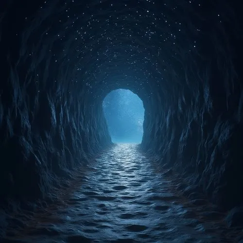 depths,culvert,tunnel,blue cave,tunnelled,deep ocean