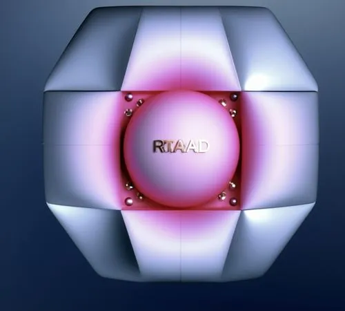 a stylized representation of an oval object with metal studs,lrad,triaxial,ellipsoidal,rhombohedral,biaxial,prism ball,Photography,General,Realistic