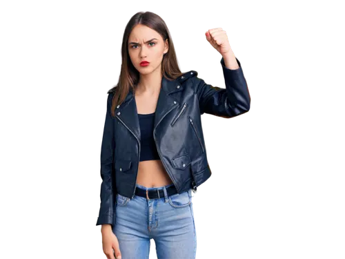 menswear for women,women's clothing,bolero jacket,leather jacket,women clothes,denim jacket,jeans background,jean jacket,denim background,female model,ladies clothes,denim fabric,women fashion,woman pointing,denims,woman holding gun,jacket,denim jumpsuit,pointing woman,bluejeans,Photography,Documentary Photography,Documentary Photography 05