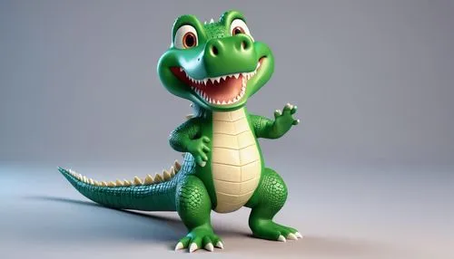 renderman,aligator,3d model,gex,crocodylomorph,Unique,3D,3D Character