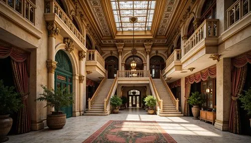 the cairo,emirates palace hotel,sursock,crown palace,venetian hotel,nemacolin,atriums,riad,palatial,entrance hall,caesars palace,driskill,grand hotel europe,hallway,medinah,grand hotel,the palace,marble palace,royal interior,conservatory