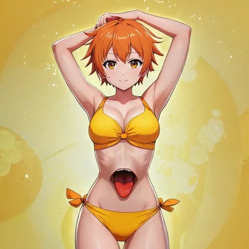 nami,pollen panties,nemo,sun,asuka langley soryu,vitamin c,orange,anime 3d,one-piece swimsuit,sol,oranges,hinata,mandarin sundae,eris,valencia orange,tan-tan,kotobukiya,orangina,jin deui,summer background