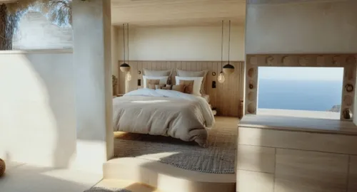 canopy bed,bedroom,sleeping room,japanese-style room,wooden sauna,inverted cottage,bedroom window,window with sea view,guest room,wooden windows,four-poster,children's bedroom,four poster,modern room,wood window,wooden beams,great room,guestroom,room divider,danish room