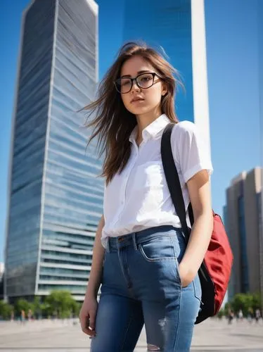 girl in overalls,city ​​portrait,girl in t-shirt,street shot,ariela,poki,girl in a long,zorlu,azrieli,young model istanbul,concrete background,beanpole,difc,yanai,travel woman,ayami,girl in a historic way,girl walking away,jeans background,estudiante,Illustration,Paper based,Paper Based 19