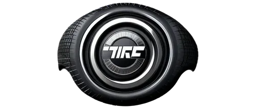 tire logo, metallic texture, silver chrome, black background, 3D design, circular shape, central emblem, bold font, sporty style, low-angle lighting, shallow depth of field, high-contrast color tone.,