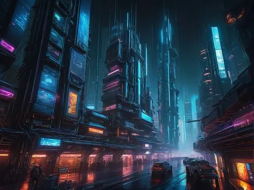 cybercity,cyberpunk,futuristic landscape,bladerunner,cybertown,metropolis,cyberia,dystopian,futuristic,cityscape,cyberworld,scifi,cyberscene,polara,cyberport,fantasy city,sci - fi,coruscant,dystopias,kaidan,Art,Classical Oil Painting,Classical Oil Painting 06