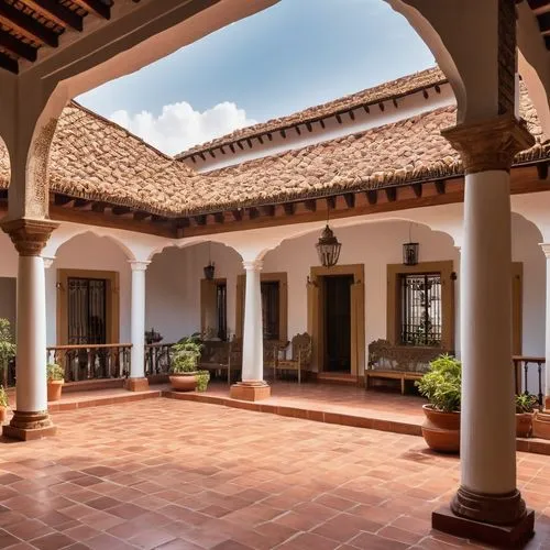 hacienda,spanish tile,inside courtyard,courtyard,antigua guatemala,patio,city unesco heritage trinidad cuba,nicaraguan cordoba,alcazar of seville,cloister,santa barbara,alhambra,spanish missions in california,trinidad cuba old house,villa cortine palace,terracotta tiles,chilehaus,alcazar,antigua,termales balneario santa rosa,Photography,General,Realistic