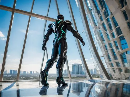 rinzler,transhumanism,cybertrader,window washer,neon human resources,advantus,window cleaner,futurians,cyberathlete,transhuman,glassman,futuristic,oscorp,anansi,steel man,structural glass,electrochromic,catsuit,zentai,afrofuturism,Unique,3D,Garage Kits