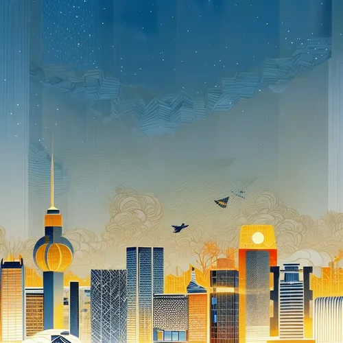 city skyline,cityscape,sky city,superhero background,skyscrapers,new york skyline,city scape,evening city,metropolis,travel poster,skyline,manhattan skyline,fantasy city,cities,sci fiction illustration,ramadan background,art deco background,background vector,city cities,metropolises