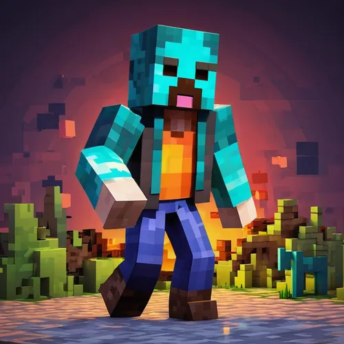 Confidence looks good on you,miner,edit icon,minecraft,wither,bot icon,bricklayer,growth icon,pickaxe,cinema 4d,stone background,gemswurz,render,autumn icon,share icon,grapes icon,villagers,brick back