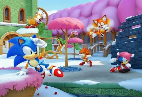 sonic,tails,sonicnet,kirkhope,sonics,sonicblue,snowville,platformers,knux,cartoon video game background,gameplay,charmy,toonerville,platforming,garrison,knuckles,snow scene,toontown,cutscene,sega,Photography,General,Realistic