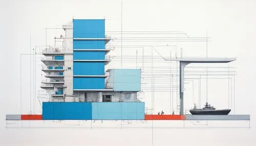 arnold maersk,hejduk,maersk,constructivist,archigram,tschumi,vignelli,rietveld,ncarb,leaseplan,falsework,unbuilt,shipping containers,cantilevered,constructivism,stratigraphically,aicher,mvrdv,a container ship,container carrier,Illustration,Realistic Fantasy,Realistic Fantasy 24