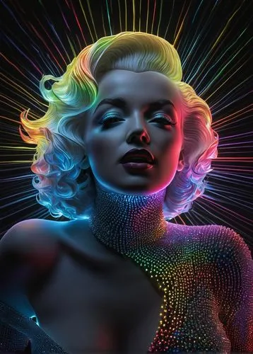 neon body painting,holography,andromeda,dazzler,prism,hologram,Photography,Artistic Photography,Artistic Photography 11