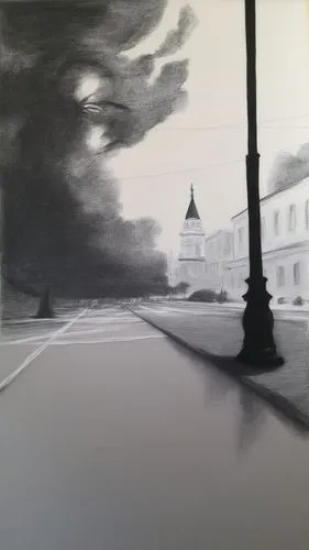 painting with charcoal
,graphite drawing of trees in an alley in washington dc,charcoal drawing,willink,underpainting,mezzotint,charcoal pencil,charcoal,Art,Artistic Painting,Artistic Painting 24