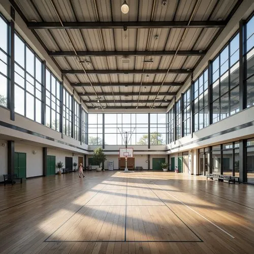 empty hall,realgymnasium,turnhalle,daylighting,factory hall,gymnasium,school design,basketball court,gymnasiums,saclay,leisure facility,facilties,epfl,hall,fitness facility,dojo,conservatoires,singakademie,performance hall,shorecrest